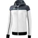 ERIMA Damen CHANGE by erima Trainingsjacke mit Kapuze weiß grau