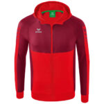 ERIMA Kinder Six Wings Trainingsjacke mit Kapuze rot