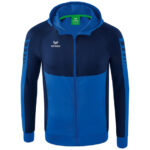 ERIMA Kinder Six Wings Trainingsjacke mit Kapuze blau