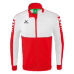 ERIMA Kinder Six Wings Worker Jacke rot weiß