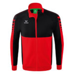 ERIMA Kinder Six Wings Worker Jacke rot schwarz