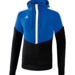 ERIMA Kinder Squad Kapuzensweat blau schwarz