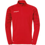 uhlsport Kinder Goal 25 1/4 Zip Top rot weiß F152